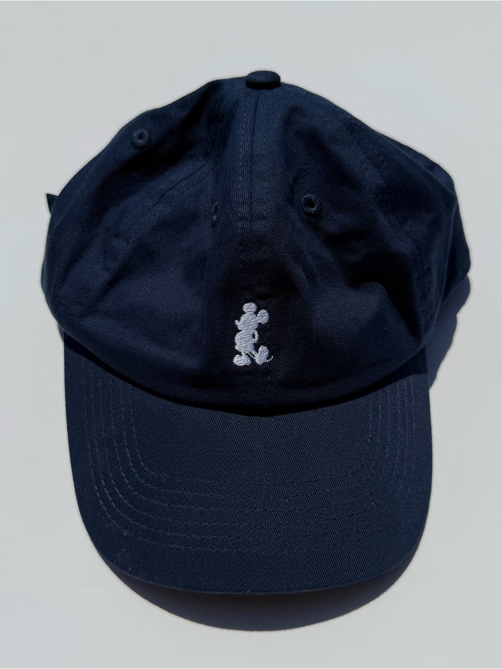 Disneyland Parks Navy Blue Mickey Mouse Silhouette Baseball Hat